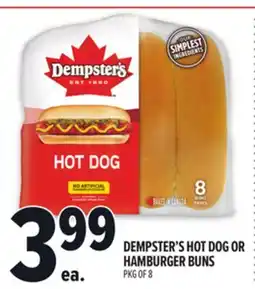 Metro DEMPSTER'S HOT DOG OR HAMBURGER BUNS offer