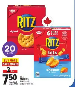 Metro RITZ CRACKERS offer