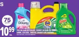 Metro TIDE OR GAIN DETERGENT, DOWNY OR GAIN SOFTENERS, DAWN, CASCADE, SWIFFER, BOUNTY OR CHARMIN offer