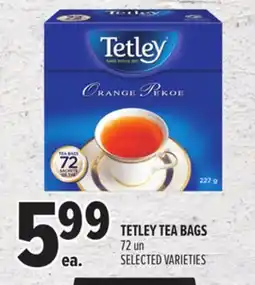 Metro TETLEY TEA BAGS offer