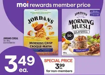 Metro JORDANS CEREAL offer