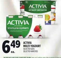 Metro ACTIVIA MULTI YOGOURT offer