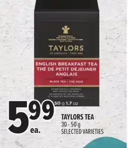 Metro TAYLORS TEA offer