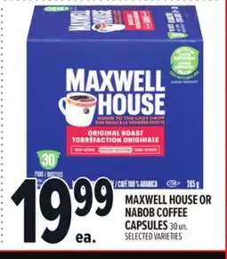Metro MAXWELL HOUSE OR NABOB COFFEE CAPSULES offer