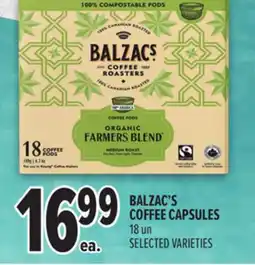 Metro BALZAC'S COFFEE CAPSULES offer