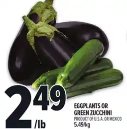 Metro EGGPLANTS OR GREEN ZUCCHINI offer