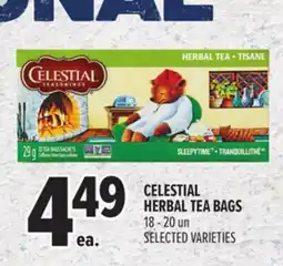 Metro CELESTIAL HERBAL TEA BAGS offer