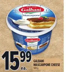 Metro GALBANI MASCARPONE CHEESE offer