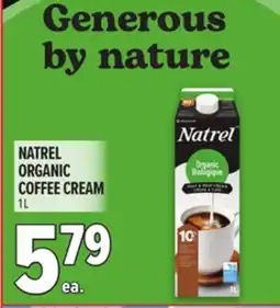 Metro NATREL ORGANIC COFFEE CREAM offer