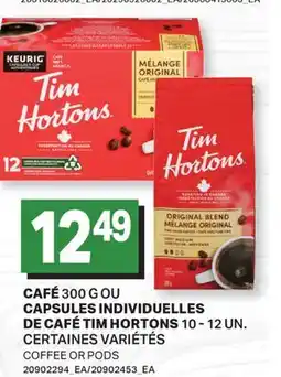 L'Intermarché CAFÉ, 300 G OU CAPSULES INDIVIDUELLES DE CAFÉ, 10-12 UN. | COFFEE OR PODS offer