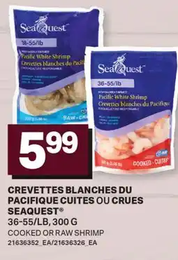 L'Intermarché CREVETTES BLANCHES DU PACIFIQUE CUITES OU CRUES | COOKED OR RAW SHRIMP, 36-55/LB offer