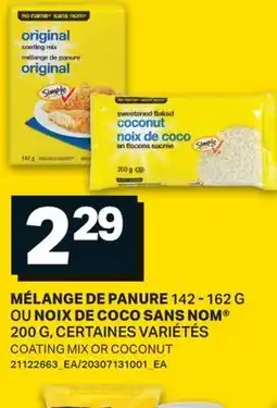 L'Intermarché MÉLANGE DE PANURE, 142-162 G OU NOIX DE COCO | COATING MIX OR COCONUT offer