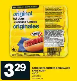 L'Intermarché SAUCISSES FUMÉES ORIGINALES | WIENERS offer