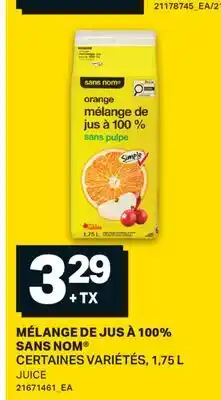 L'Intermarché MÉLANGE DE JUS À 100% | JUICE offer
