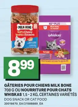 L'Intermarché GÂTERIES POUR CHIENS, 708 G OU NOURRITURE POUR CHATS, 1,5-2 KG | DOG SNACK OR CAT FOOD offer