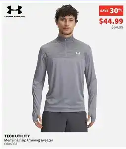 Sports Experts UNDER ARMOUR TECH UTILITY Men's half-zip training sweater offer