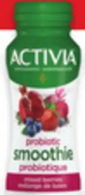 Walmart Activia Smoothie yogurt drinks offer