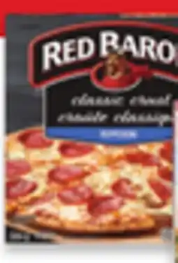 Walmart Red Baron classic, thin or deep dish frozen pizza offer