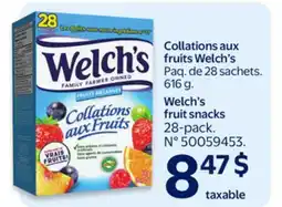 Walmart Welch's Data fruit snacks offer