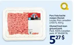 Walmart Olymel fresh lean ground pork offer