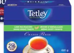 Walmart Tetley orange pekoe tea 216s offer