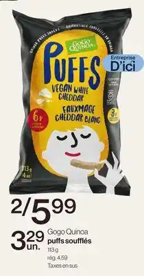 Avril Puffs soufflés offer