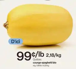 Avril courge spaghetti bio offer