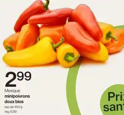 Avril minipoivrons doux bios offer