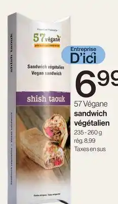 Avril Sandwich végétalien offer