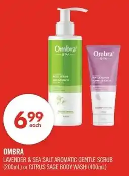 Shoppers Drug Mart Ombra lavender & sea salt aromatic gentle scrub offer