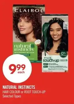 Shoppers Drug Mart Natural instincts hair colour or root touch-up offer