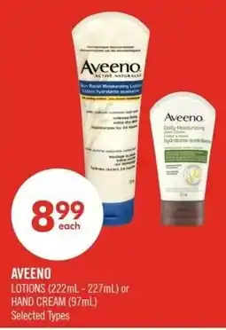 Shoppers Drug Mart Aveeno lotions or hand cream offer