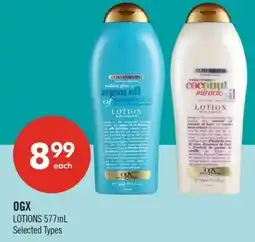 Shoppers Drug Mart Ogx lotions offer