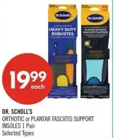 Shoppers Drug Mart Dr. Scholl's orthotic or plantar fasciitis support insoles offer
