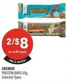 Shoppers Drug Mart Grenade protein bars offer
