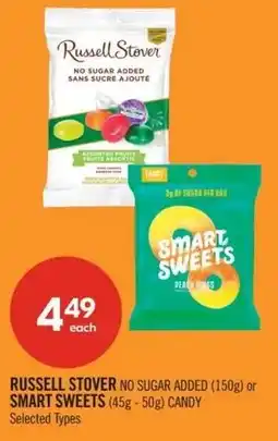 Shoppers Drug Mart Russell stover no sugar added or smart sweets candy offer