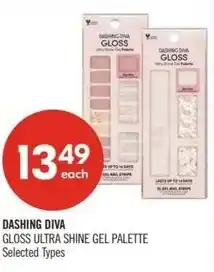 Shoppers Drug Mart Dashing diva gloss ultra shine gel palette offer
