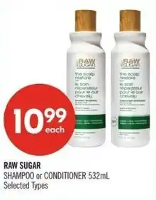 Shoppers Drug Mart Raw sugar shampoo or conditioner offer