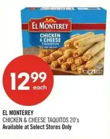 Shoppers Drug Mart El monterey chicken & cheese taquitos offer