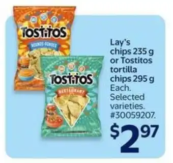 Lay’s Chips or Tostitos Tortilla Chips