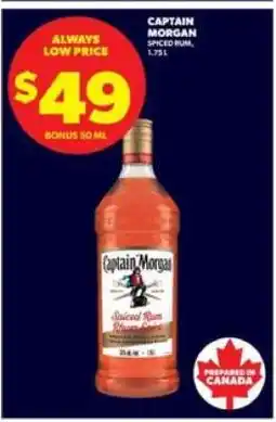 Real Canadian Liquorstore Captain Morgan Spiced Rum offer
