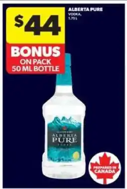 Real Canadian Liquorstore ALBERTA PURE VODKA offer