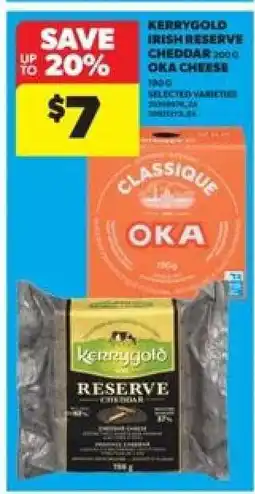 Real Canadian Superstore Kerrygold Irish Reserve Cheddar / Oka Cheese offer