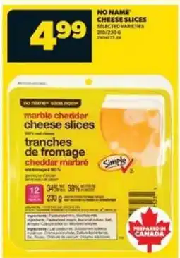 Real Canadian Superstore no name cheese slices offer