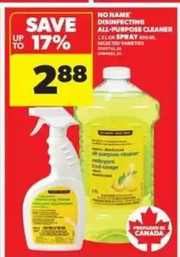 Real Canadian Superstore No Name Disinfecting All-Purpose Cleaner offer