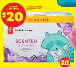 Real Canadian Superstore PC 12X Baby Wipes offer