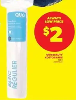 Real Canadian Superstore QUO BEAUTY COTTON PADS offer