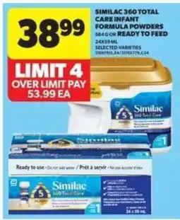 Real Canadian Superstore Similac 360 Total Care Infant Formula Powders offer