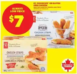 Real Canadian Superstore PC Pub Recipe or Gluten-Free Chicken offer