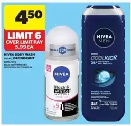 Real Canadian Superstore Nivea Body Wash & Deodorant offer